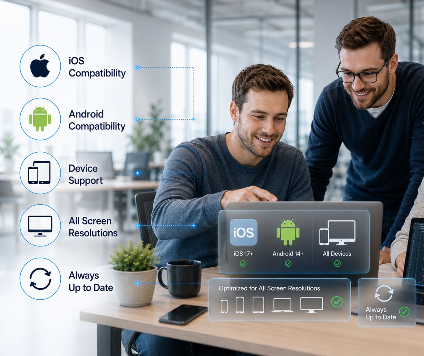 Broker reviewing policy dashboard on a tablet