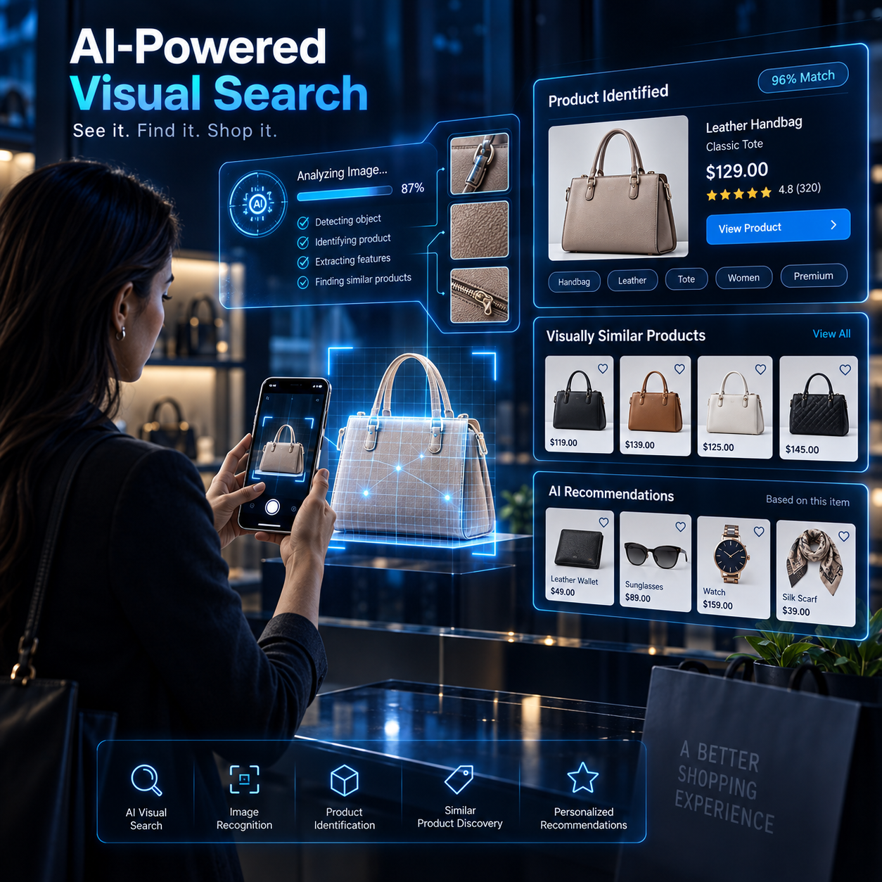 AI visual search and image recognition for ecommerce