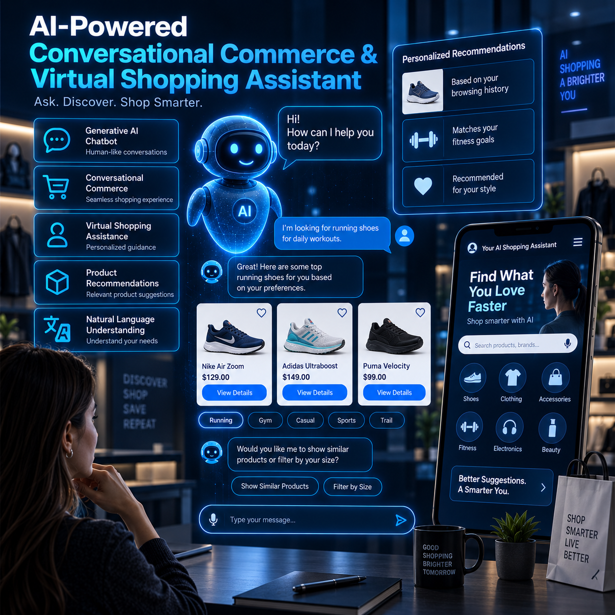 AI conversational commerce shopping assistant chatbot