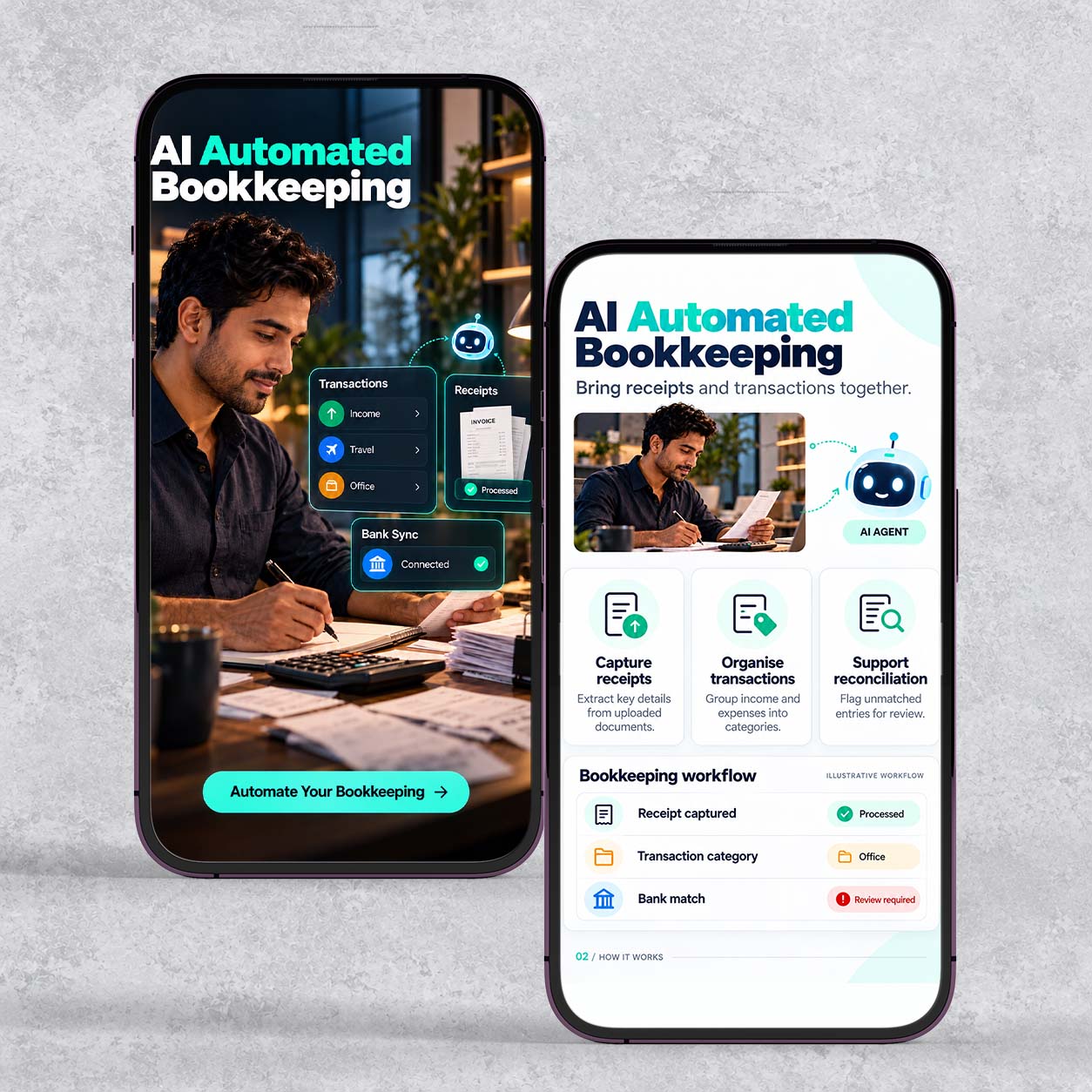 AI automated bookkeeping app