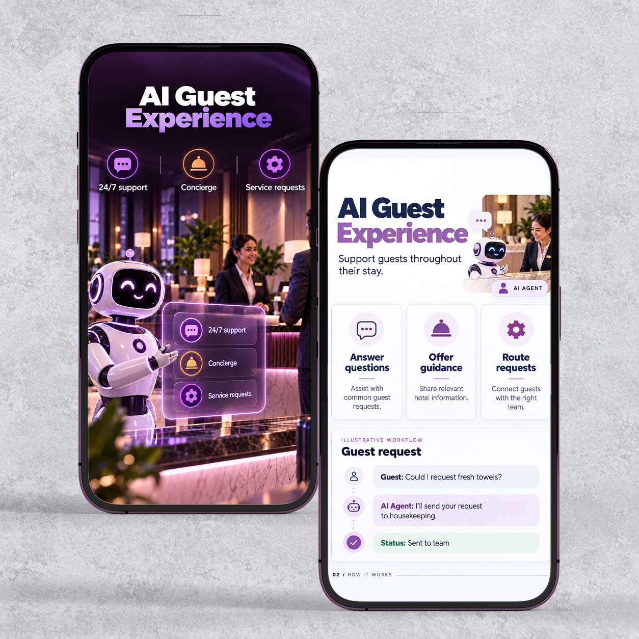 AI guest experience and support app