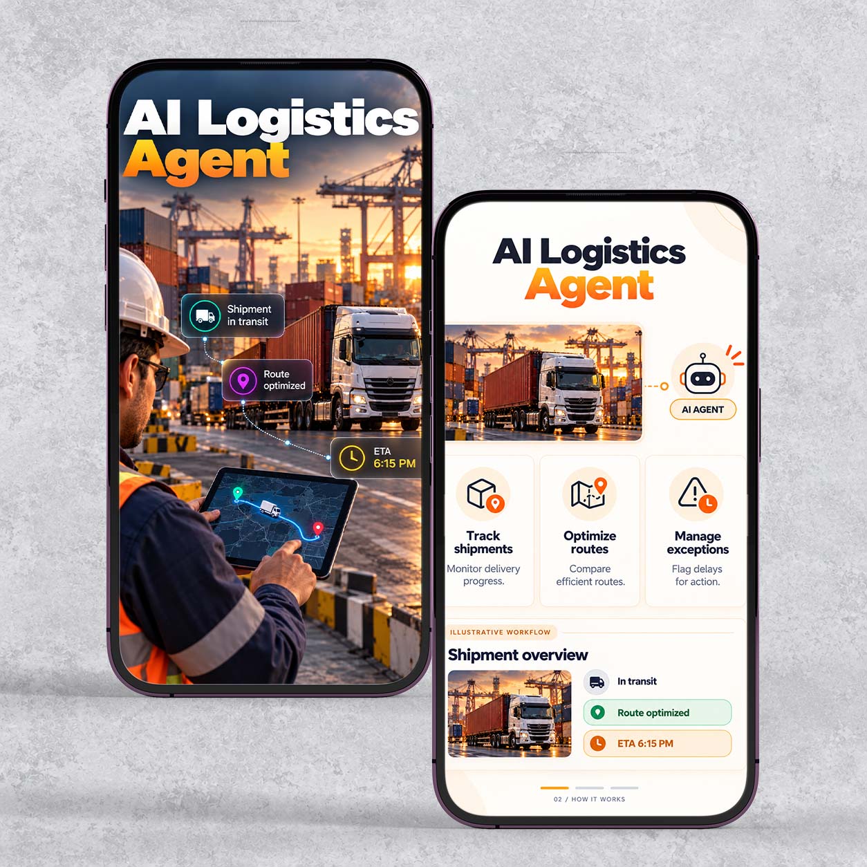 AI logistics agent app