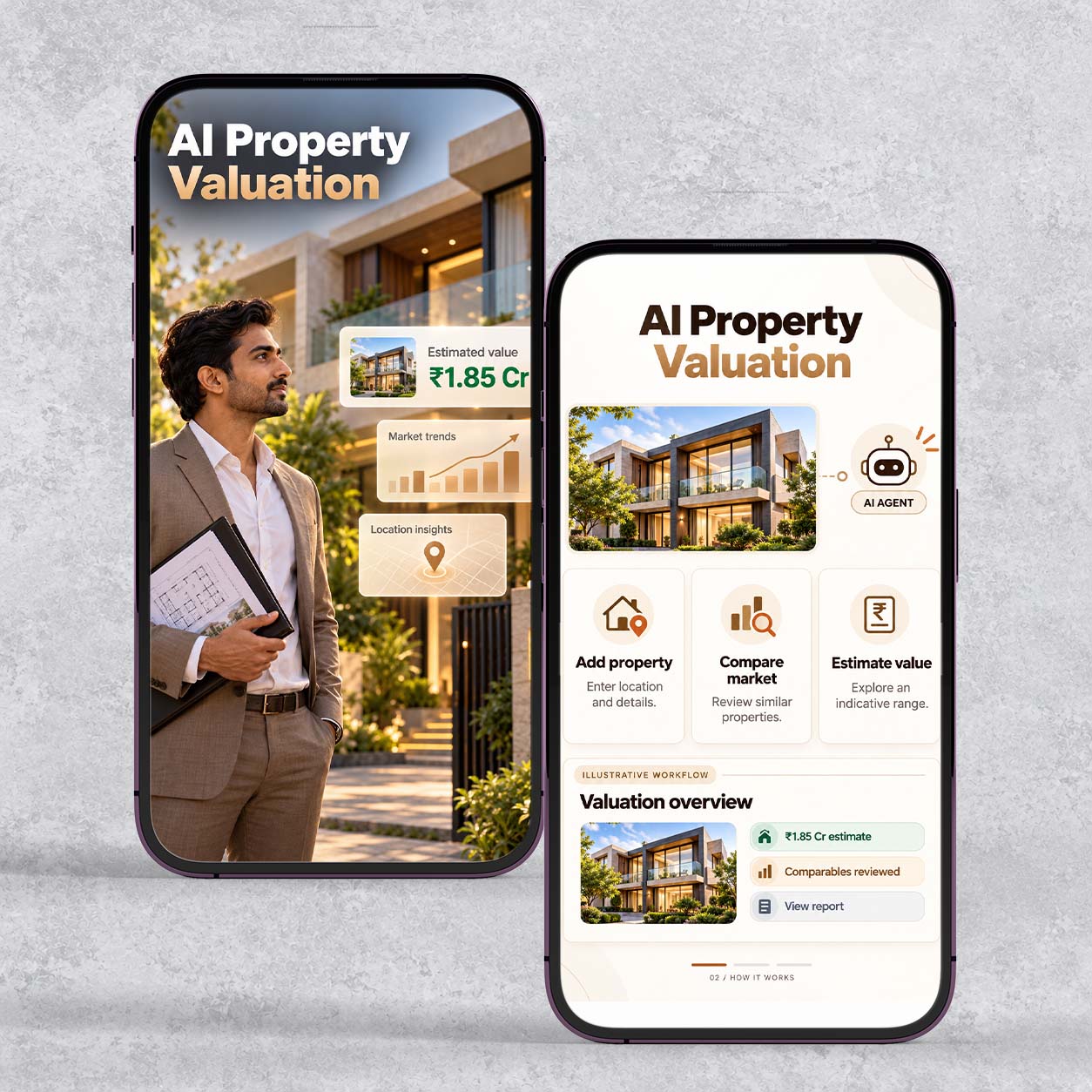 AI powered property valuation app