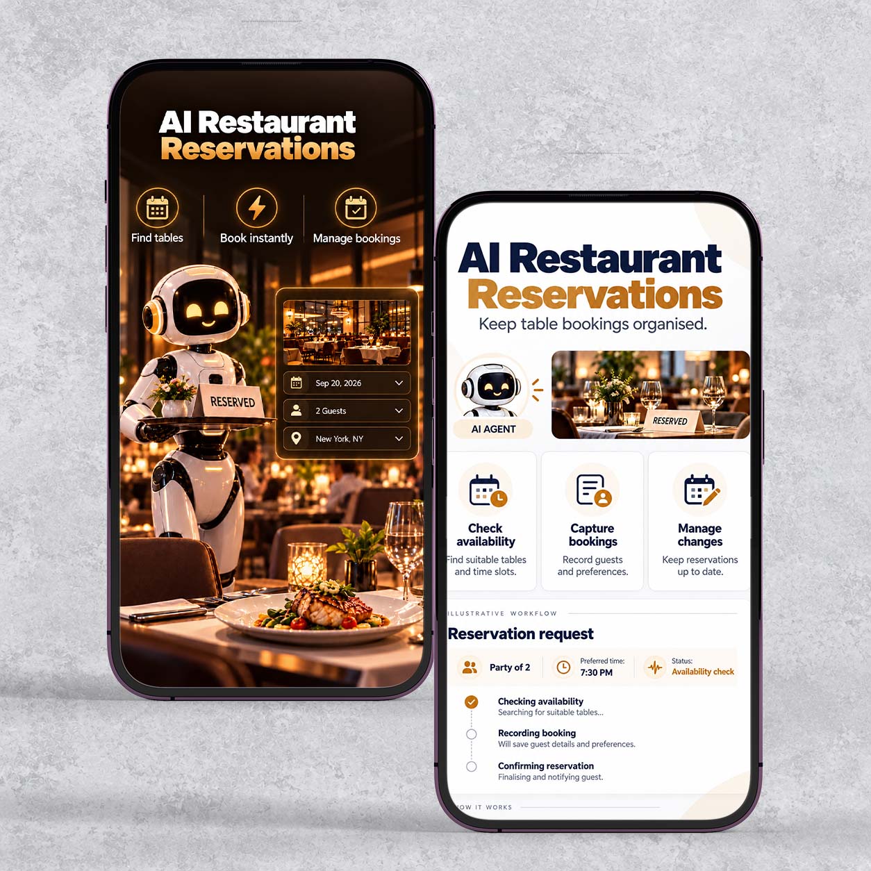 AI restaurant reservation app