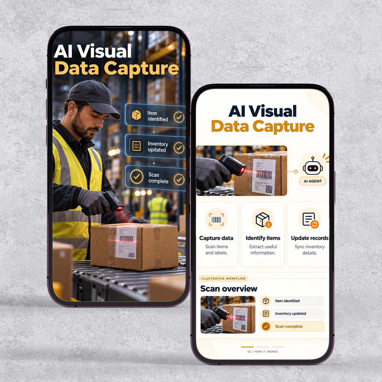 AI powered visual inventory and barcode scanning for warehouses