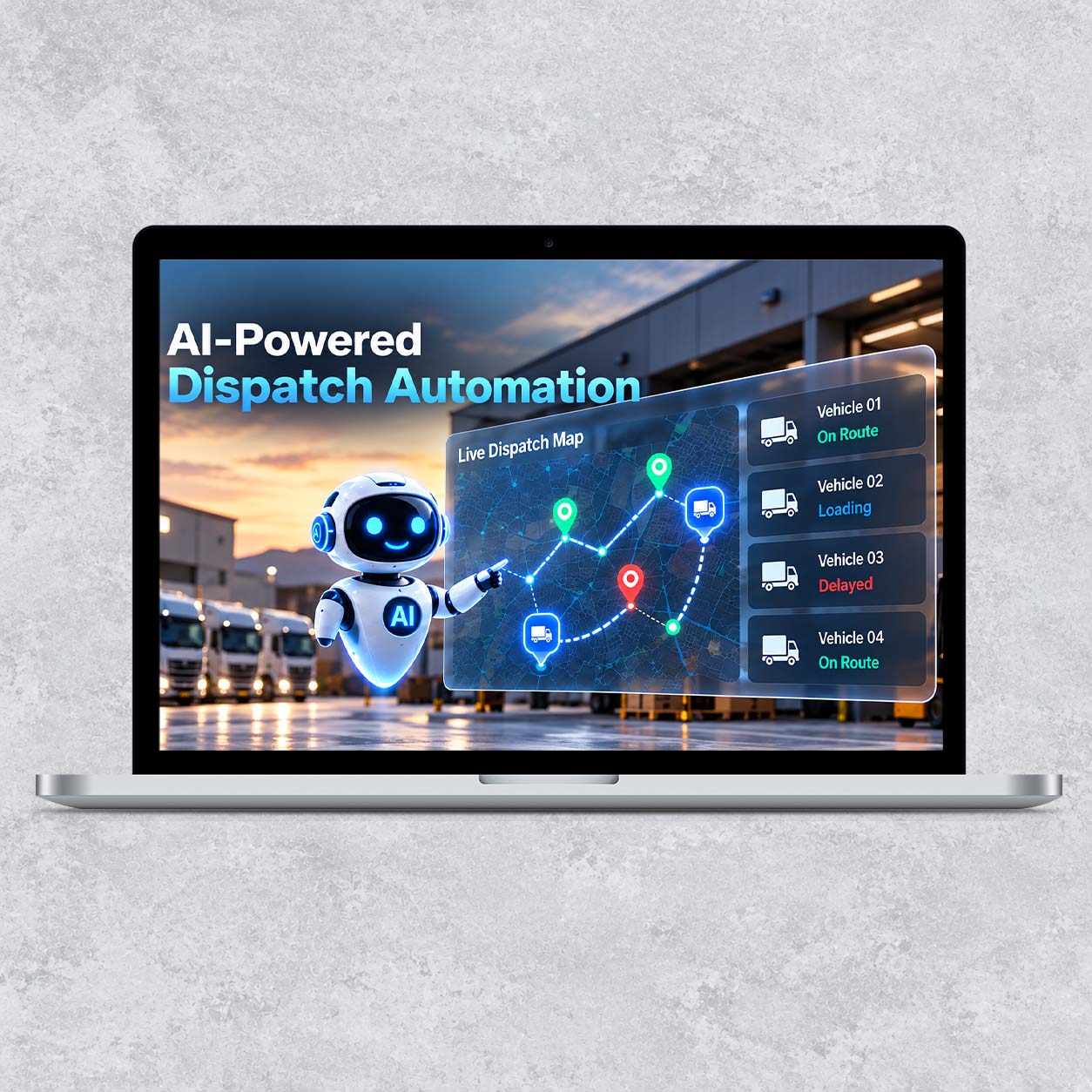 AI powered dispatch automation for courier and delivery