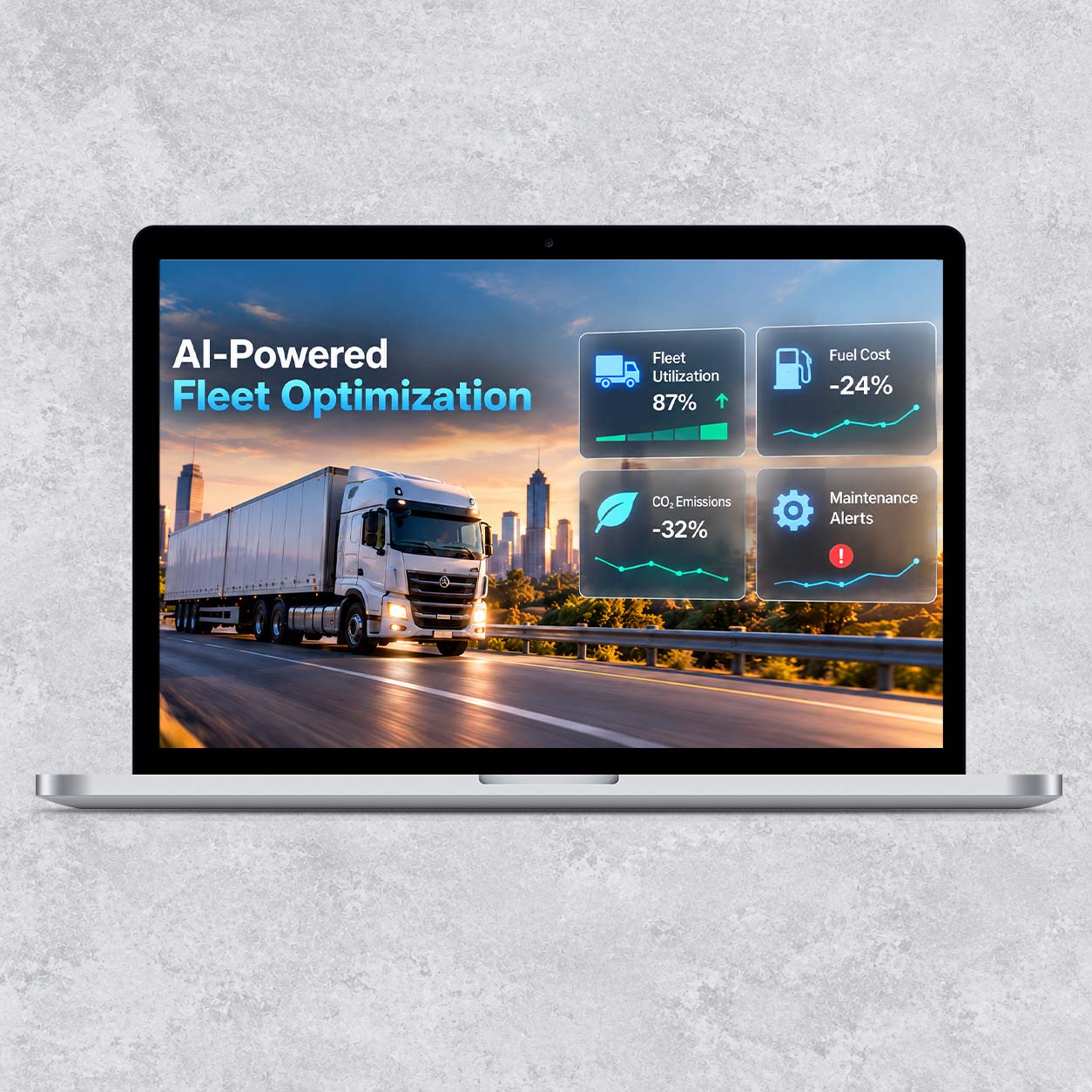 AI fleet analytics and network optimization for trucking
